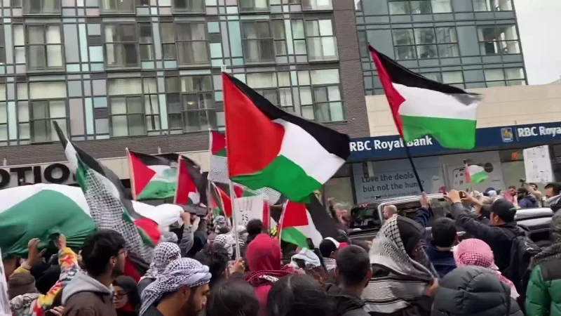 PYM Toronto All Out for Palestine Protest Zionism Has Got To Go_#40